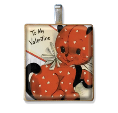 Valentine's Day Scrabble Tile Pendants -- BUY 2 or MORE GET 1 FREE NECKLACE