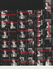 Contact Photo Sheet & Negatives '82 Sam Elliott Ed Asner Sally Field Kent McCord