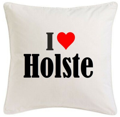 KISSENBEZUG I LOVE HOLSTE 40CMX40CM AUS MIKROFASER