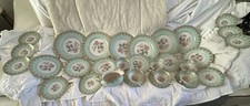 31 Piece Imperial Jasper Rose China Set, plates, soup bowls and Gravy bowl