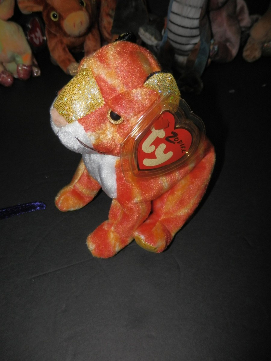 HOT Zodiac Tiger Beanie Baby Value TY Zodiac Beanie Baby TIGER