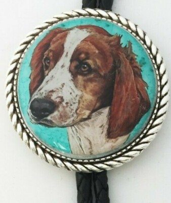 Springer Spaniel Dog Original Art Classic Bolo Tie