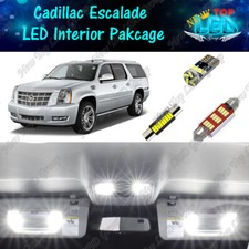 Canbus White Led Lights Interior Package Kit For 2007 - 2014 Cadillac Escalade