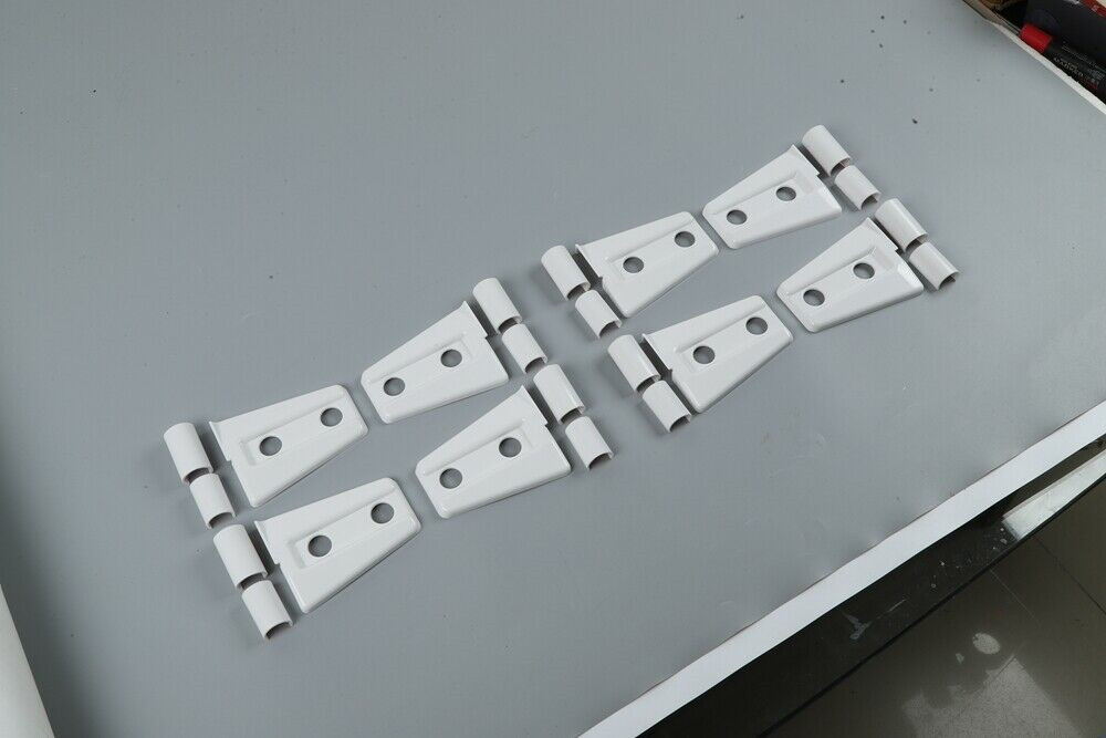 8X White Door Hinge Cover Trim Set for Jeep Wrangler JK 07-17 4-Door Accessories
