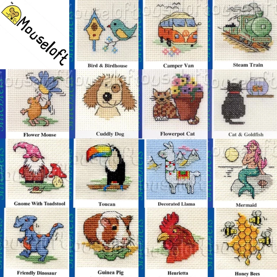 Mouseloft Cross Stitch Kits Stitchlets Counted Crossstitch Kit Craft Gift