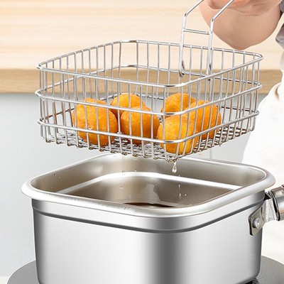Frittierkorb Friteuse Sieb Drahtgitter Frittierkorb