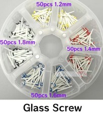 200 Pcs Dental Glass Fiber Post Teeth Restorative Screw Posts 1.2 1.4 1.6 1.8mm