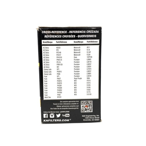 K&N Performance Racing HP-3001 Wrench Off Engine Oil Filter Fram HP1 Replacment - Picture 8 of 10