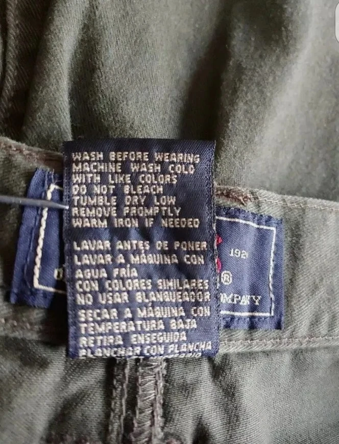 Pantalones Cortos Route 66 Para Hombre 36 Carga Verde Cremallera Algodón Frente Plano Senderismo Informal Foto 4 de 4