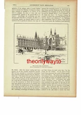 New Palace Yard, Westminster, London, 1860s, Book Illustration (Print), c1895