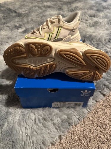 NIB Adidas Ozweego Wonder White Pulse Yellow IE7097 Women 90s Sneakers Shoes 8.5 - Picture 3 of 6