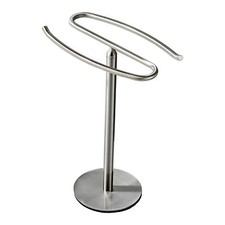 Brushed Nickel Hand Towel Holder Stand, Free-Standing Towel Rack, SUS304