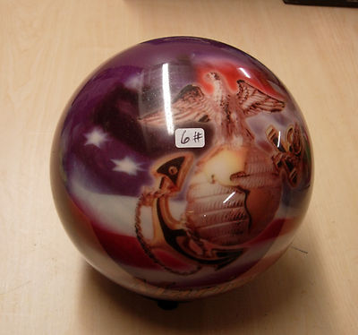 6 lbs, NOS NIB Bowling Ball Brunswick Viz-A-Ball MARINES