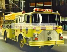 Mack Fire Truck Vintage FDNY Photograph Firef...