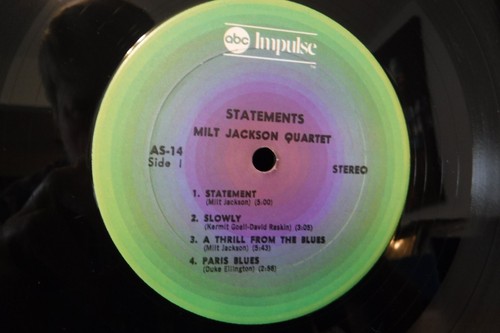 Milt Jackson Quartet, Statements:, ABC Impulse AS-14 Gatefold Jazz - Picture 4 of 5