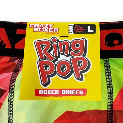 Slip boxer uomo Ring Pop Candy Crazy intimo grande divertente novità regalo rosso - Foto 2 di 8