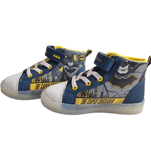 Batman High Top Shoes Size 7 (15cm) for Toddlers with Lights New - Picture 11 of 11