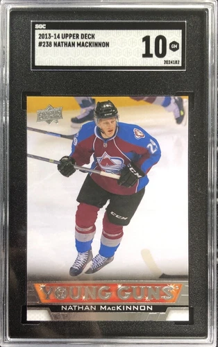 2013-14 Upper Deck #238 Nathan MacKinnon Young Guns Rookie SGC 10 Gem Mint