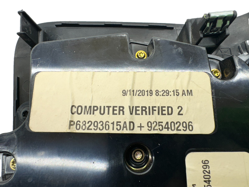 Dodge Charger 2017-2019 aire acondicionado calefacción climatización panel de control de temperatura 68293615ad - Imagen 15 de 22