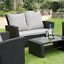 thumbnail 23 - GSD Rattan Garden Furniture 4 Piece Patio Set Table Chairs Grey Black or Brown