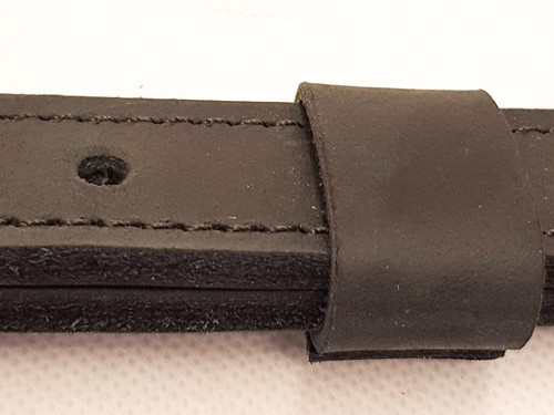 Leather Rifle-Gun Sling 34-38" adjustable Matt Brown or Black 25mm wide uk made - Picture 6 of 7