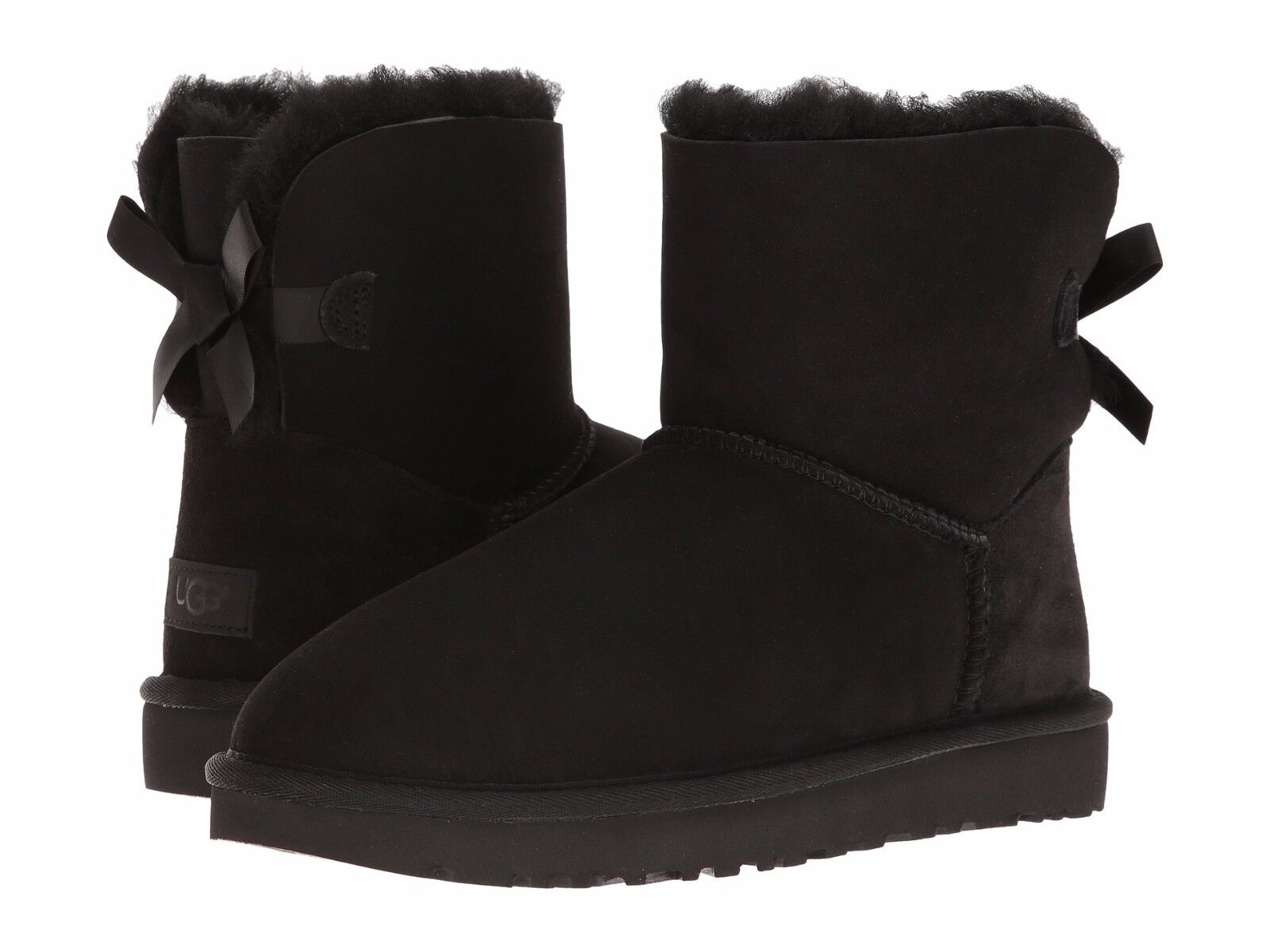 mini bailey bow ii genuine shearling bootie