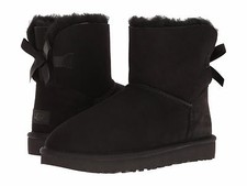all black uggs with bows
