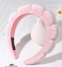 Pink velvet headband soft velour SEALED