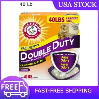 ARM & HAMMER Double Duty Cat Litter, Advanced Odor Control Clumping Cat Litter