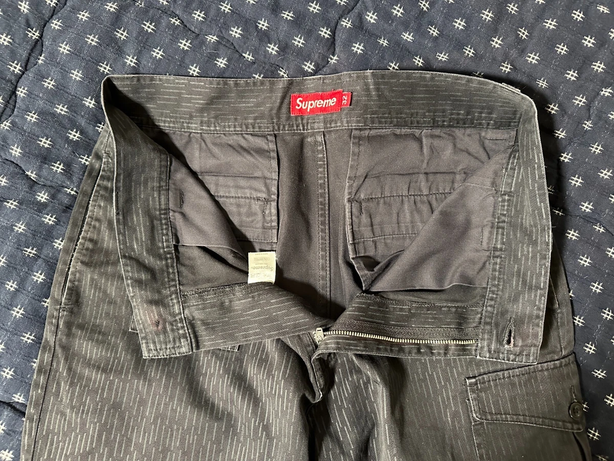 Supreme SS08 Black German Raindrop Camo Field Shorts 32 | eBay