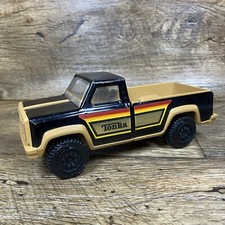 Vintage Tonka Pickup Truck Black & Tan Pressed Steel Tonka Made In USA