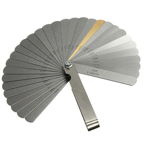 32 Blades Feeler Gauge Metric Gap Filler 0.04-0.88mm Thickness Gage Measure Tool - Picture 5 of 5