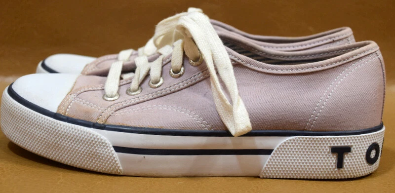 De Colección Tommy Hilfiger Lila Tenis Zapatos Con Cordones Y2K Años 90 Talla 7.5M Logo Foto 3 de 4