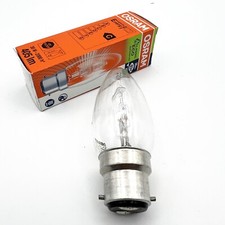 Lampadina a Baionetta per Lampada Abatjour Lume attacco antico B22 forma candela