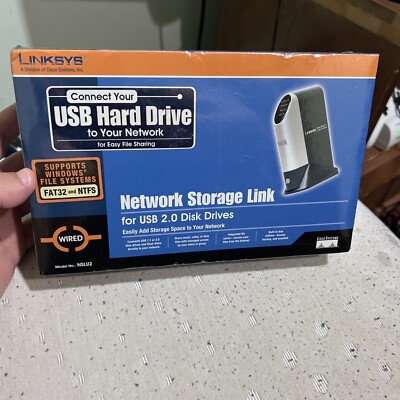 Linksys [ CISCO ] NSLU2 Network Storage Link - Wired USB 2.0 - Sealed