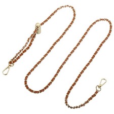 Purse Chain Strap, 55 Inch Adjustable Chains Strap Brown/Light Gold
