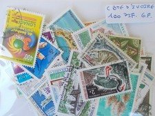 Côte d'ivoire 100 timbres différents grands formats