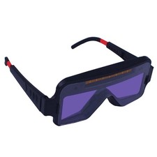 Welding Eye Protection Cup Goggles Dual Lens Adjustable w/ Soft Holder Purple