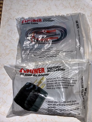 A-iPOWER Generator Factory Accessories, 30 Amp RV Adapter, Parallel Cables