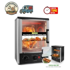 Versatile Convection Oven - 24 Quart Rotisserie & Broiler with Adjustable Heat