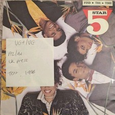 Five Star Find The Time Vinyl Record 7" VG+/VG PB40799 1986