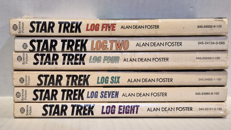 Alan Dean Foster lot of 6 Star Trek paperback books Log 2,4,5,6,7,8 - Image 3 of 3