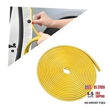 Car Door Protector Edge Guards, Universal Rubber Seal U Shape Car 32FT Yellow