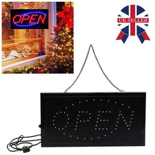 Flashing LED Open Sign Neon Light Shop Bar Pub Window Welcome Display Hanging K