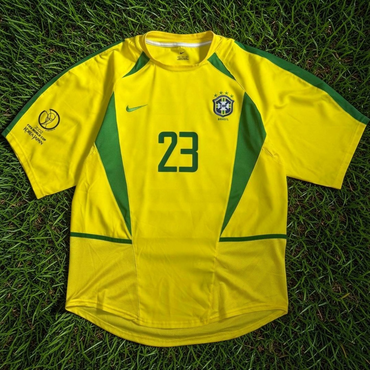 Kaka - Brazil 2002 Official Jersey Shirt Kit - US M - World Cup