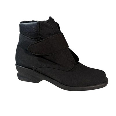 Toe Warmers Canada Mens Black Winter Boots Hook Loop Strap‎ Faux Fur Lined 12 2W Toe Warmers | Waterproof Boots | TTGroup · TT Group Ltd main image 2