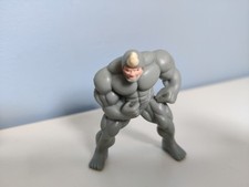 Rare Great Condition Vintage 1995 Marvel Rhino Man Rubber 6cm Figurine Toy