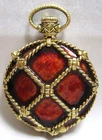 VINTAGE 1960s MAX FACTOR HYPNOTIQUE POCKET WATCH CREME PERFUME PENDANT LOCKET