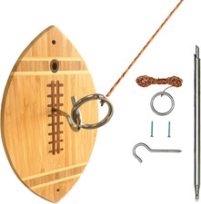 Ring Hook Game, Hook Ring Toss Game with String and Hooks for Outdoor/Indoor Use
