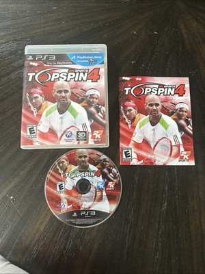 PlayStation 3 PS3 Game Topspin 4 Top Spin 4 CIB Complete In Box